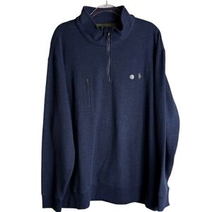 Polo Ralph Lauren Mens 2XLB x Naomi Glasses Artist Navy‎ Blue Pullover NWT